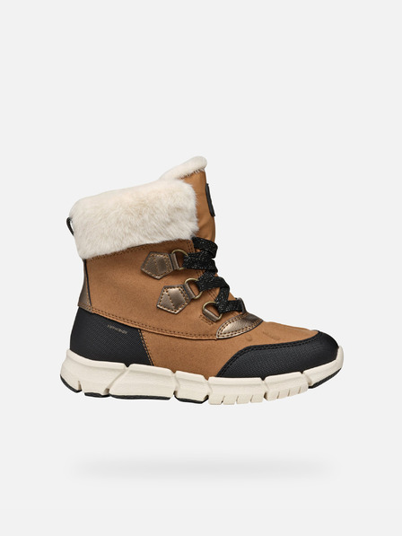 Geox Светлокафяви детски анкъл обувки Geox Flexyper AB