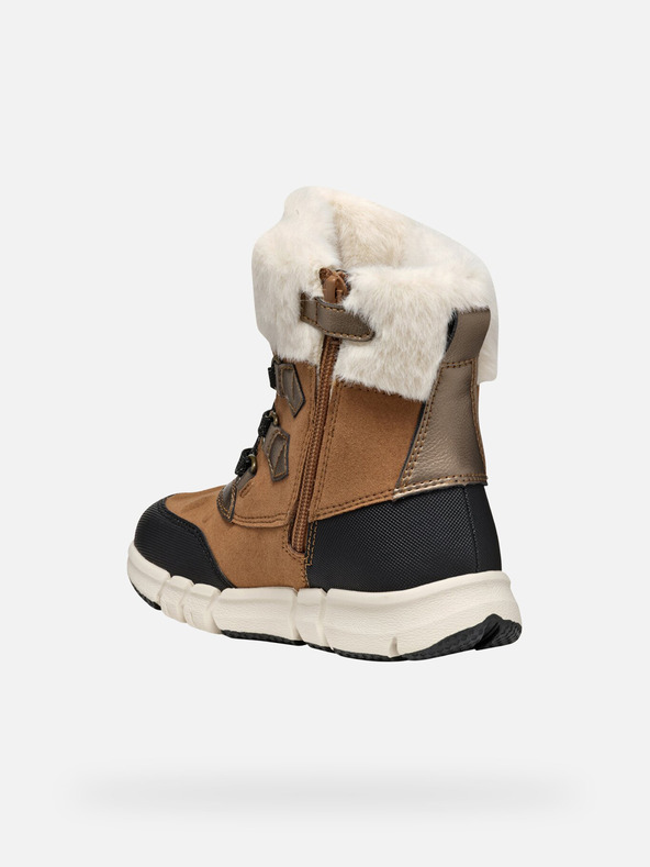 Geox Светлокафяви детски анкъл обувки Geox Flexyper AB