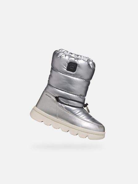 Geox Сребриста зимна обувка за момичета Geox Willabooa