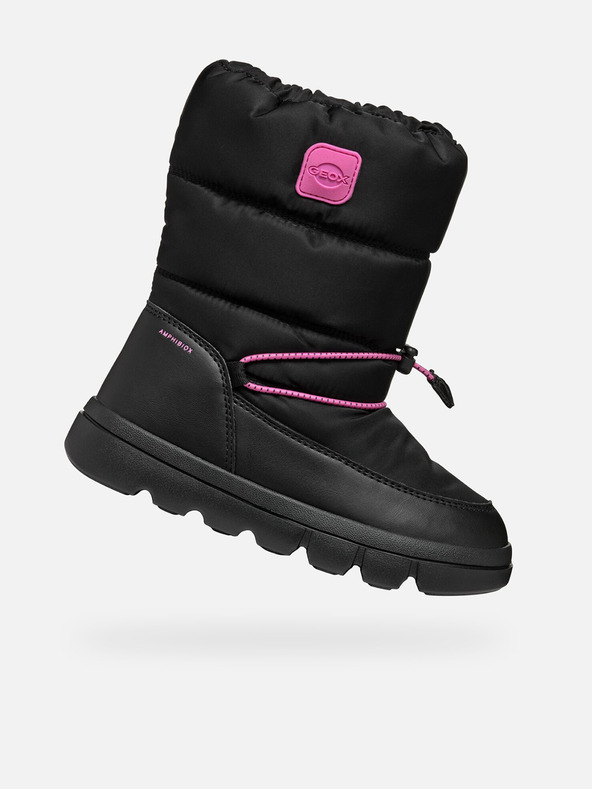 Geox Черна зимна обувка за момичета Geox Willaboo B A