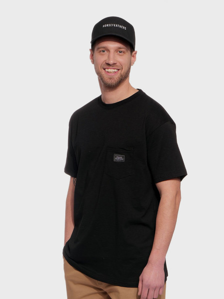 Horsefeathers Тениска Alpha - черна, размер L HORSEFEATHERS