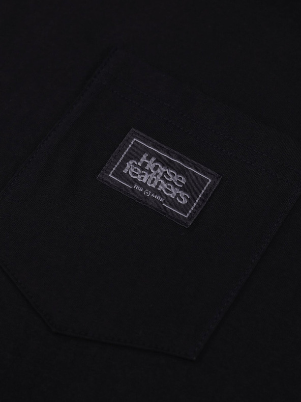 Horsefeathers Тениска Alpha - черна, размер L HORSEFEATHERS