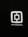 Horsefeathers Черна мъжка тениска с къс ръкав Horsefeathers Mini Logo Printed