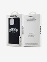 DKNY Течен силиконов капак с логото на арката MagSafe за iPhone 14 Pro Black DKNY