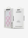 DKNY Заден капак с карирана шарка с течен блясък за iPhone 15 Pro Pink DKNY