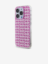DKNY PC/TPU заден капак с повтаряща се шарка за iPhone 15 Pro Pink DKNY