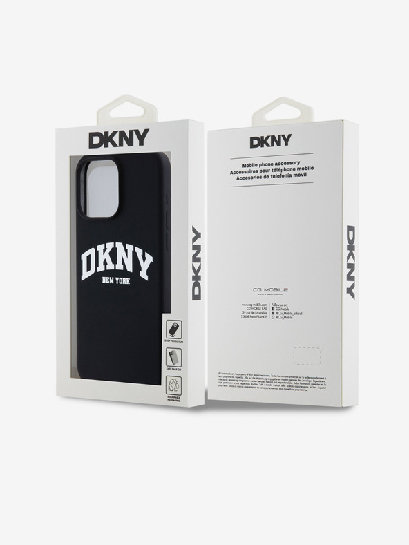 DKNY Течно силиконово лого с арка MagSafe за iPhone 14 Pro Max Black DKNY