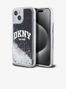 DKNY Заден капак с лого на арка с течен блясък за iPhone 14 Black DKNY