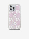 DKNY Заден капак с карирана шарка с течен блясък за iPhone 15 Pro Max Pink DKNY