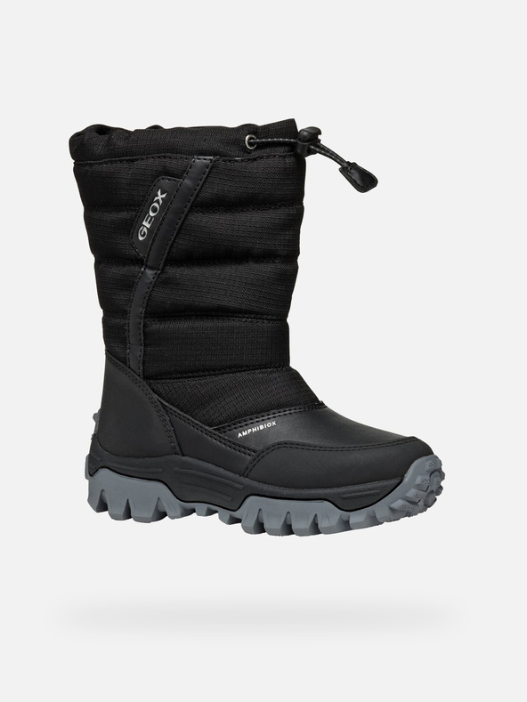 Geox Черни момчешки зимни обувки Geox Himalaya ABX