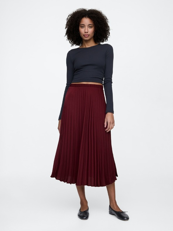 GAP Плисирана атласна миди пола GAP
