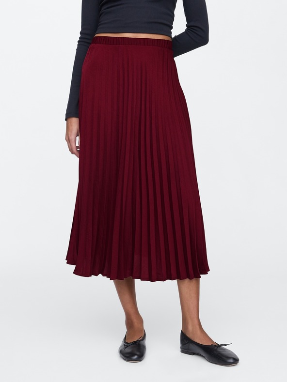 GAP Плисирана атласна миди пола GAP