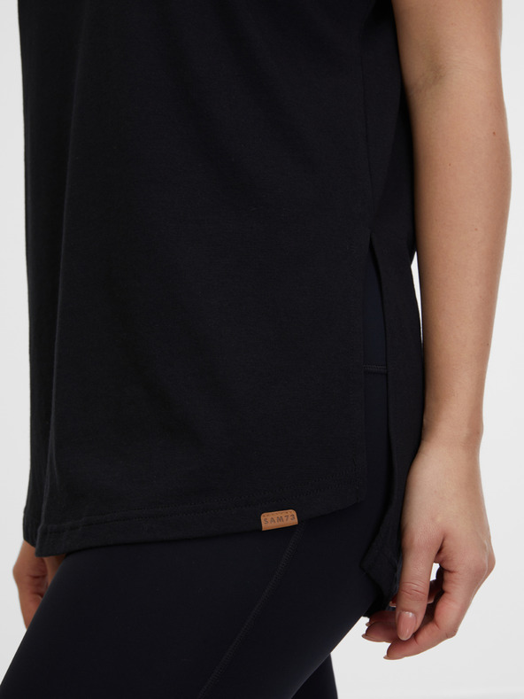 Sam 73 Черна дамска тениска SAM 73 Carolina