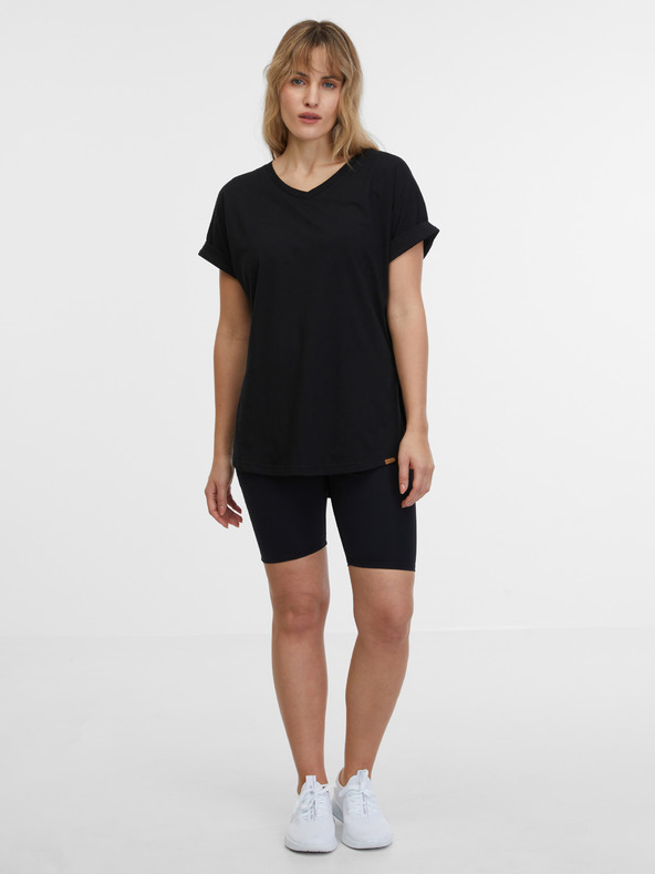 Sam 73 Черна дамска тениска SAM 73 Carolina