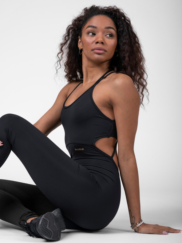 Nebbia Черен дамски гащеризон NEBBIA INTENSE Златен гащеризон 595