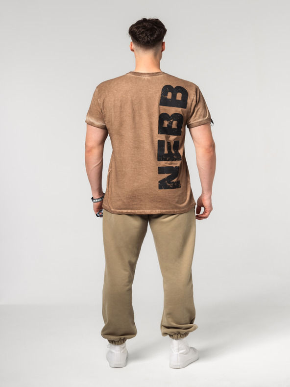 Nebbia Изпрана памучна тениска MAX OUT 357