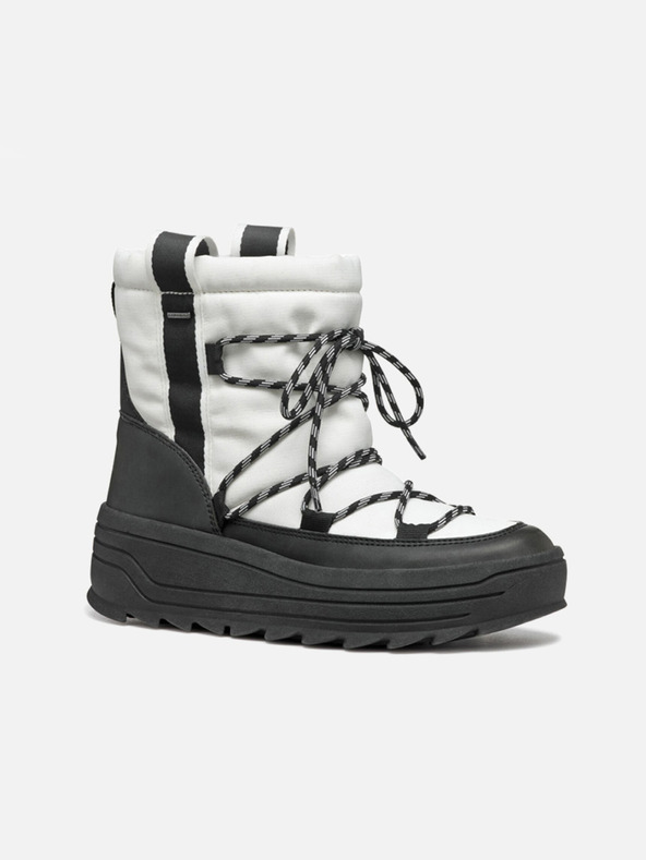 Geox Бели дамски обувки за глезена Geox Milleiny ABX