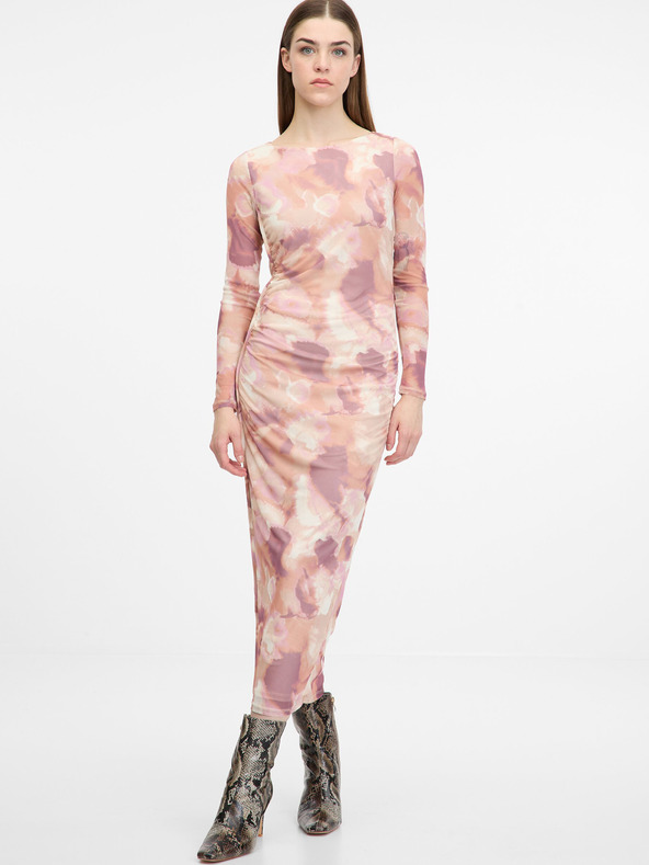 Orsay Светло розова дамска миди рокля ORSAY