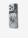DKNY Заден капак с течен блясък с логото на арката за iPhone 14 Pro Max Black DKNY