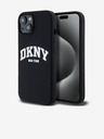 DKNY Течен силикон с лого на арката MagSafe за iPhone 13 черен DKNY
