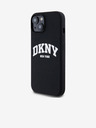 DKNY Течен силикон с лого на арката MagSafe за iPhone 13 черен DKNY