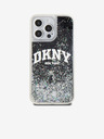 DKNY Заден капак с течен блясък с логото на арката за iPhone 15 Pro Max Black DKNY