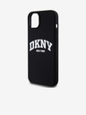 DKNY Заден капак MagSafe с логото на арката за iPhone 15 Plus Black DKNY