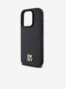DKNY PU кожа с повтарящ се модел Stack Logo Magsafe заден капак за iPhone 14 Pro Max Black DKNY