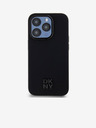 DKNY PU Кожен заден капак Magsafe с лого на стека за iPhone 15 Pro Black DKNY