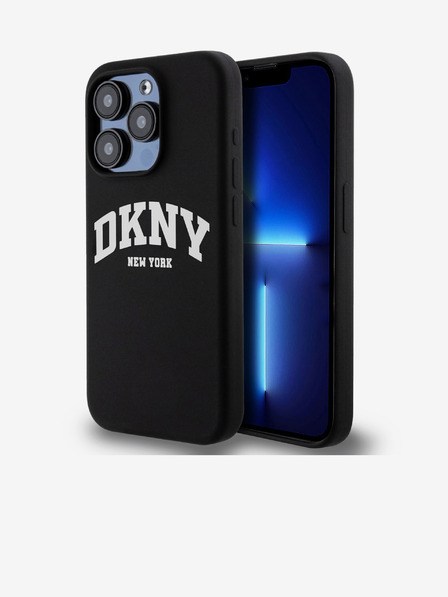 DKNY Течно силиконово лого с арка MagSafe за iPhone 15 Pro Black DKNY