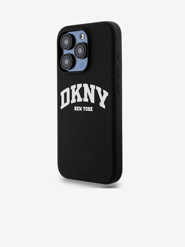 DKNY Течно силиконово лого с арка MagSafe за iPhone 15 Pro Black DKNY