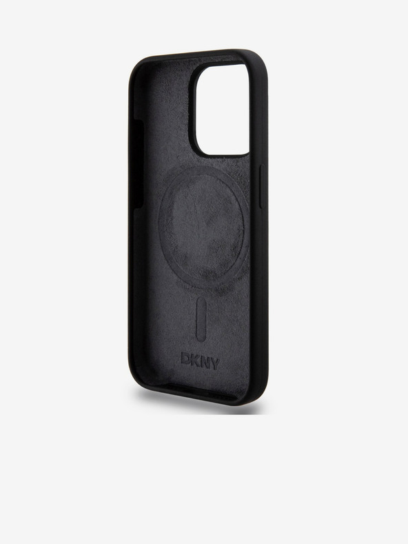 DKNY Течно силиконово лого с арка MagSafe за iPhone 15 Pro Black DKNY