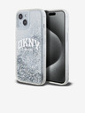 DKNY Заден капак с логото на течен блясък за iPhone 15 Прозрачен DKNY