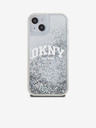 DKNY Заден капак с логото на течен блясък за iPhone 15 Прозрачен DKNY