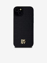 DKNY PU кожа с повтарящ се модел Stack Logo Magsafe заден капак за iPhone 15 Plus черен DKNY