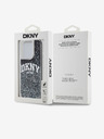 DKNY Заден капак с течен блясък с логото на арката за iPhone 15 Pro Black DKNY