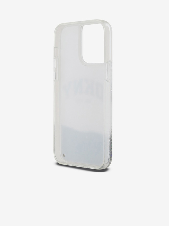 DKNY Заден капак с логото на арката за iPhone 15 Pro Max Transparent DKNY с течен блясък