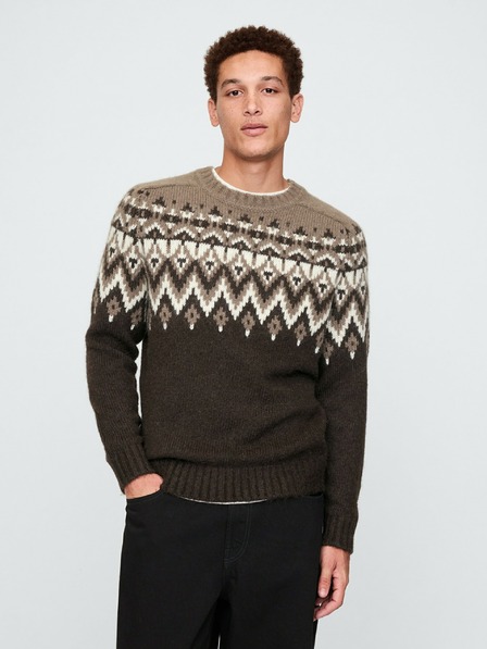 GAP Пуловер от вълнена смес Fair Isle GAP