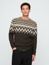 GAP Пуловер от вълнена смес Fair Isle GAP