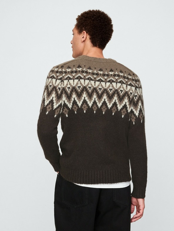 GAP Пуловер от вълнена смес Fair Isle GAP