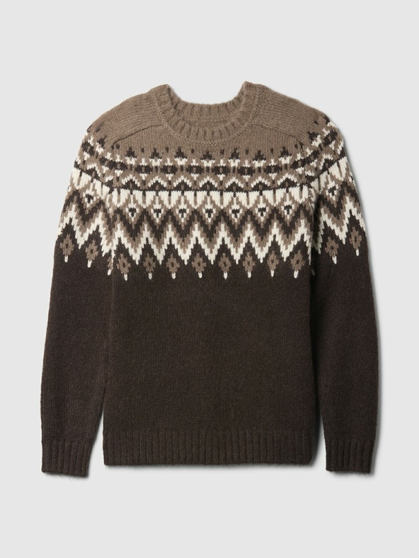 GAP Пуловер от вълнена смес Fair Isle GAP
