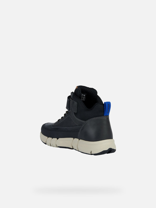 Geox Черни детски анкл обувки Geox Flexyper