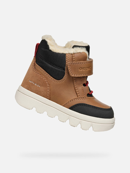 Geox Кафяви зимни обувки за момчета Geox Willaboo B Ab