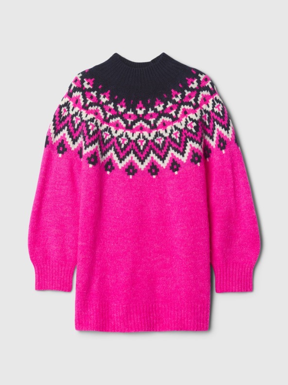 GAP Бебешки пуловер рокля Fair Isle GAP