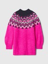 GAP Бебешки пуловер рокля Fair Isle GAP