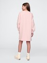 GAP Детска суитшъртена oversize рокля с лого GAP