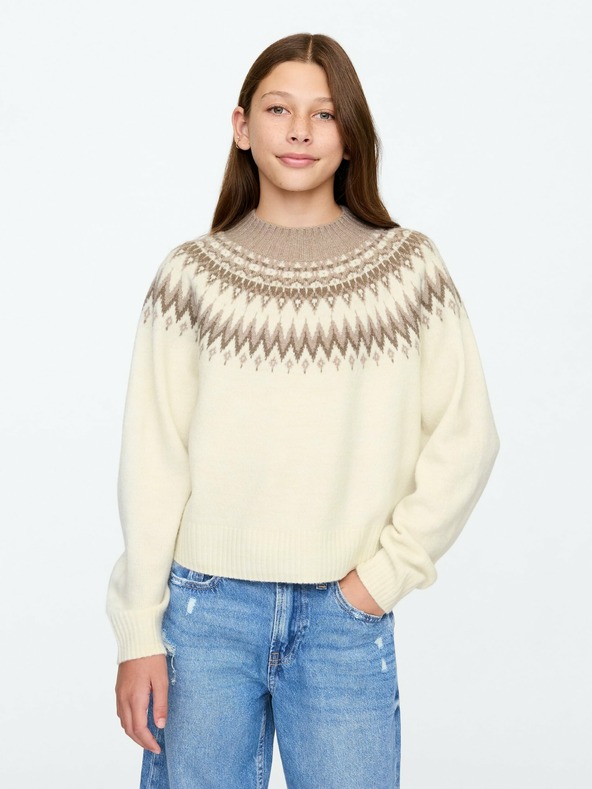 GAP Детски пуловер Fair Isle GAP