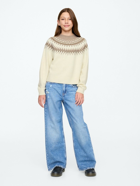 GAP Детски пуловер Fair Isle GAP
