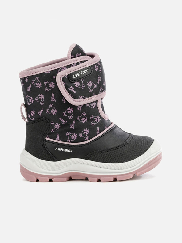 Geox Черни детски обувки за глезена Geox Flanfil ABX