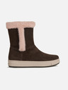 Geox Кафяви зимни обувки за момичета Geox Rebecca WPF